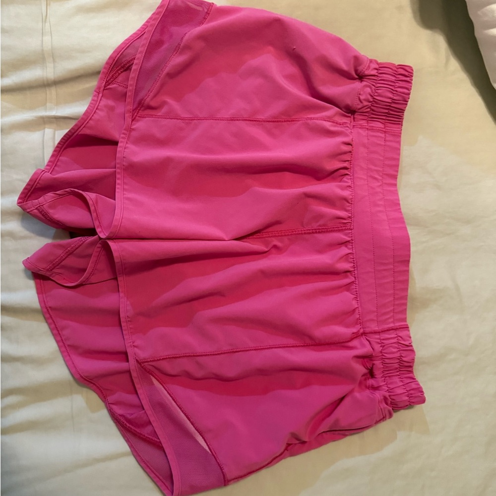 Lululemon Athletica Vibrant Pink Athletic Shorts